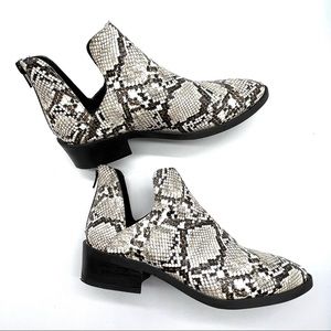 BORN Laramie Snakeskin Booties